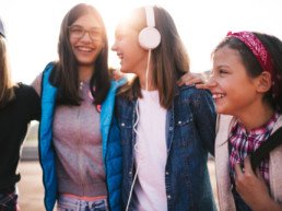 teenagers hanging out