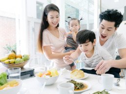 asian family cooking