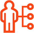 Red insights icon