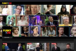 A collage of Funny Or Die video screenshots.