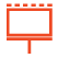 Red video screen icon