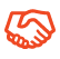 Red handshake icon