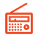 Red radio icon