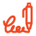 Red writing with pen icon