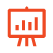 Red chart with reporting icon