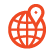 Red world location icon